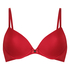 Soutien-gorge à armatures préformé Plunge, Rouge