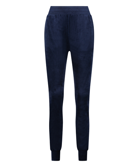 Pantalon de jogging Velours, Bleu