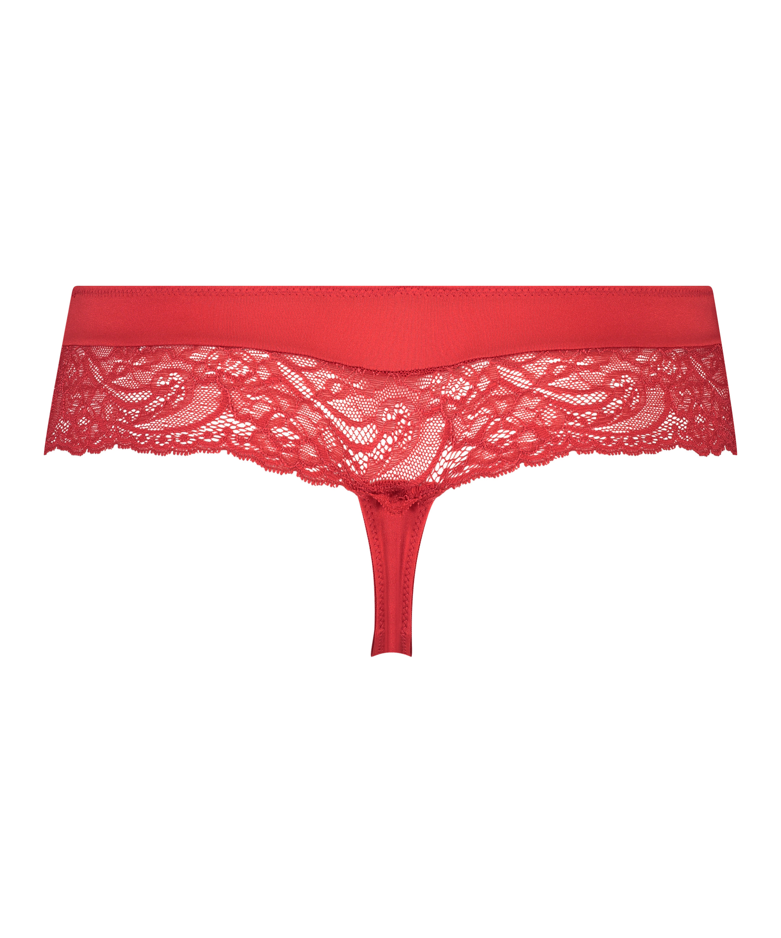 Boxer string Sophie, Rouge, main