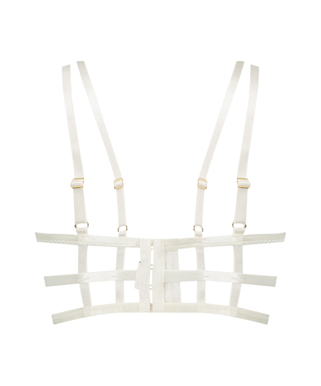 Soutien-gorge à armatures non préformé longline Piper, Blanc