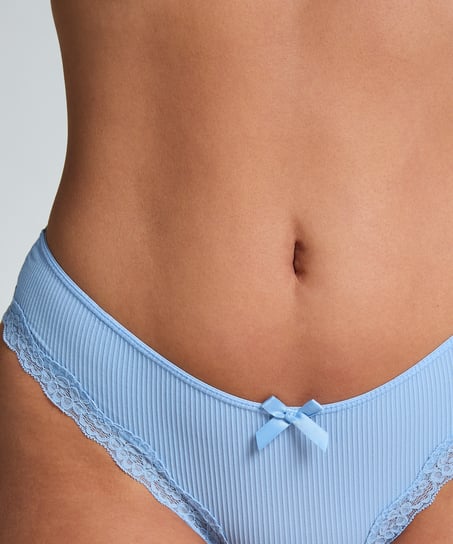 Slip br&eacute;silien Lola, Bleu