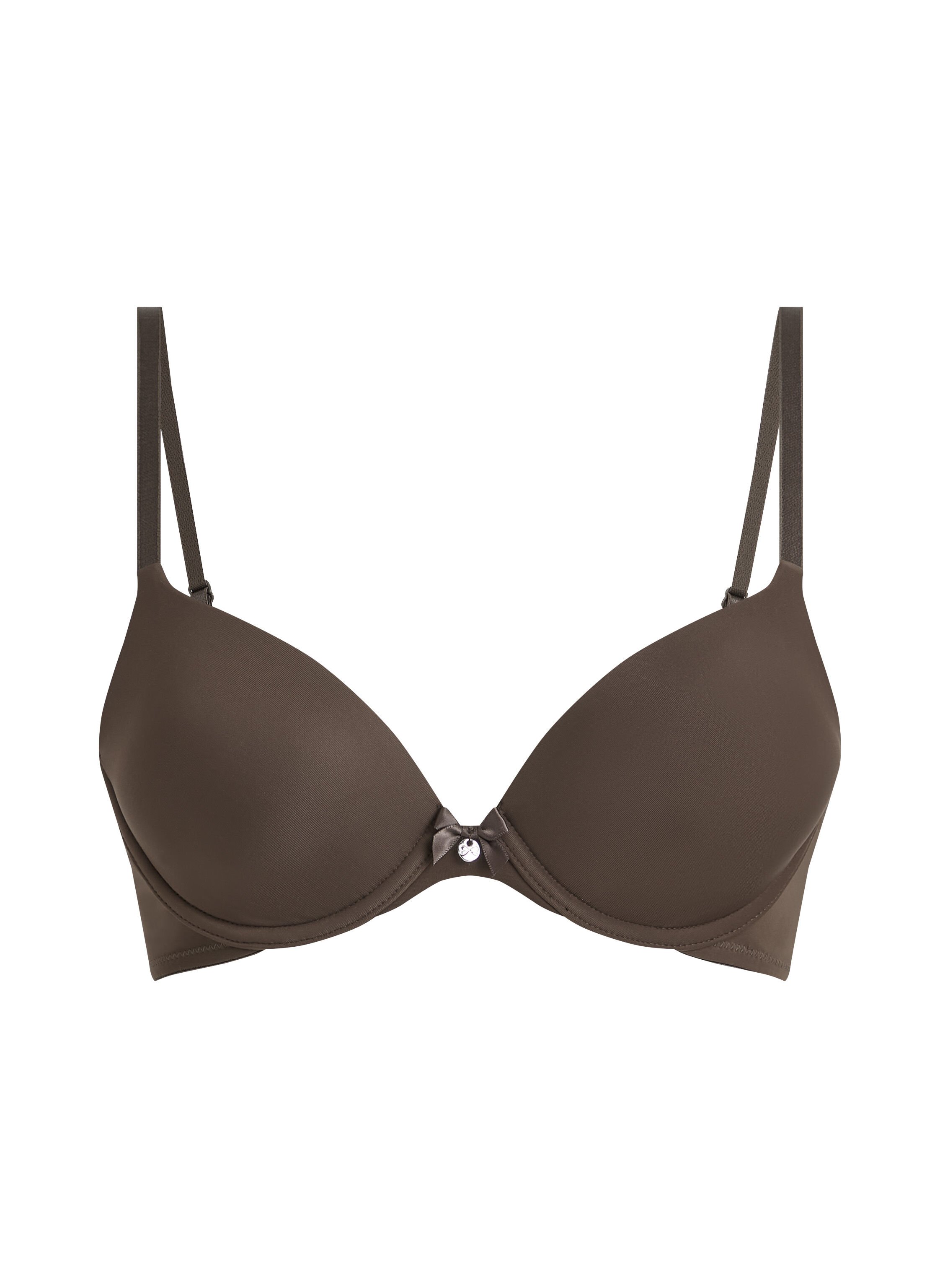 Soutien-gorge &agrave; armatures pr&eacute;form&eacute; Plunge, Marron