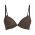 Soutien-gorge &agrave; armatures pr&eacute;form&eacute; Plunge, Marron