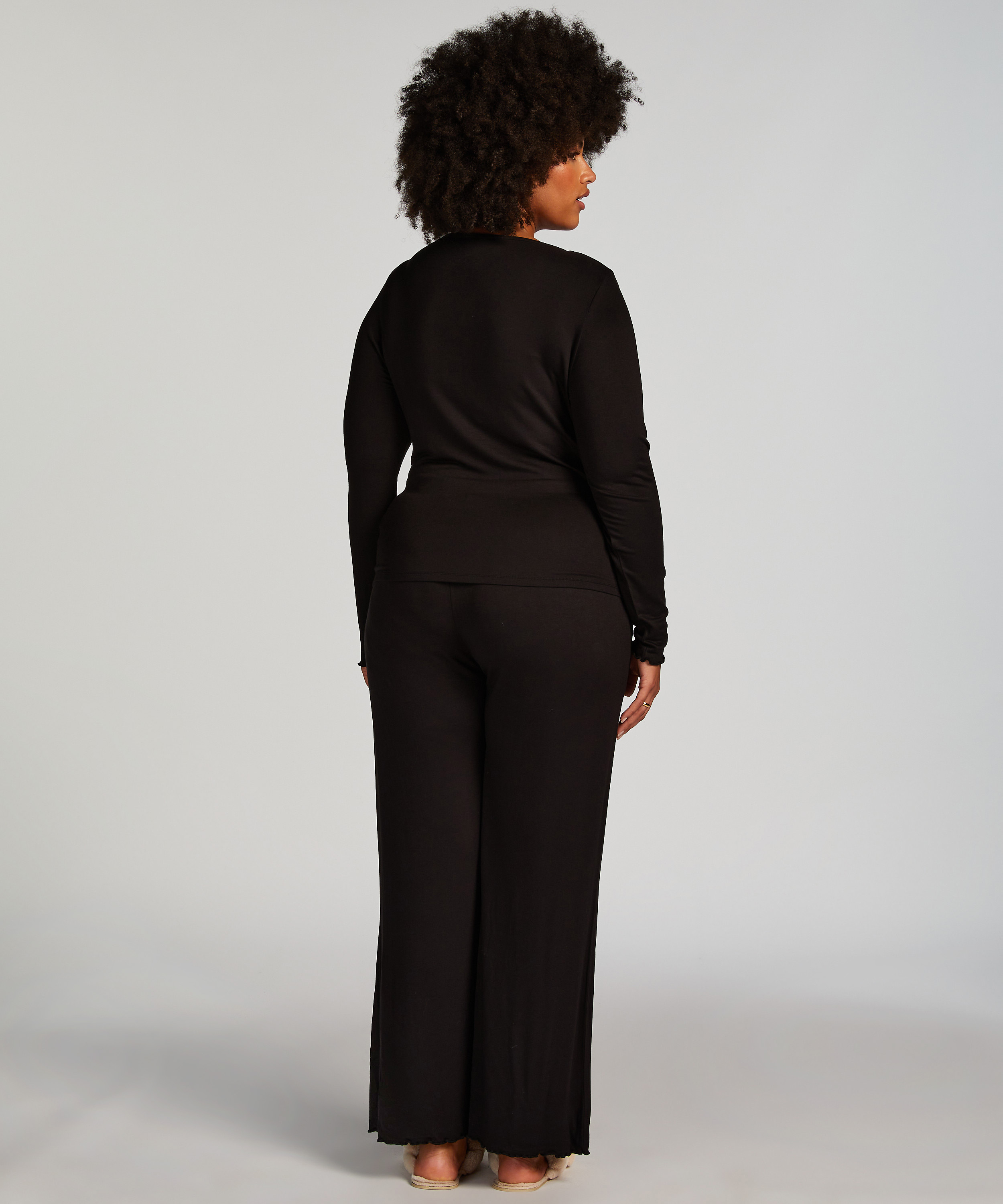 Ensemble de pyjama, Noir, main