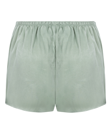 Satin Shorts Ayla, Vert