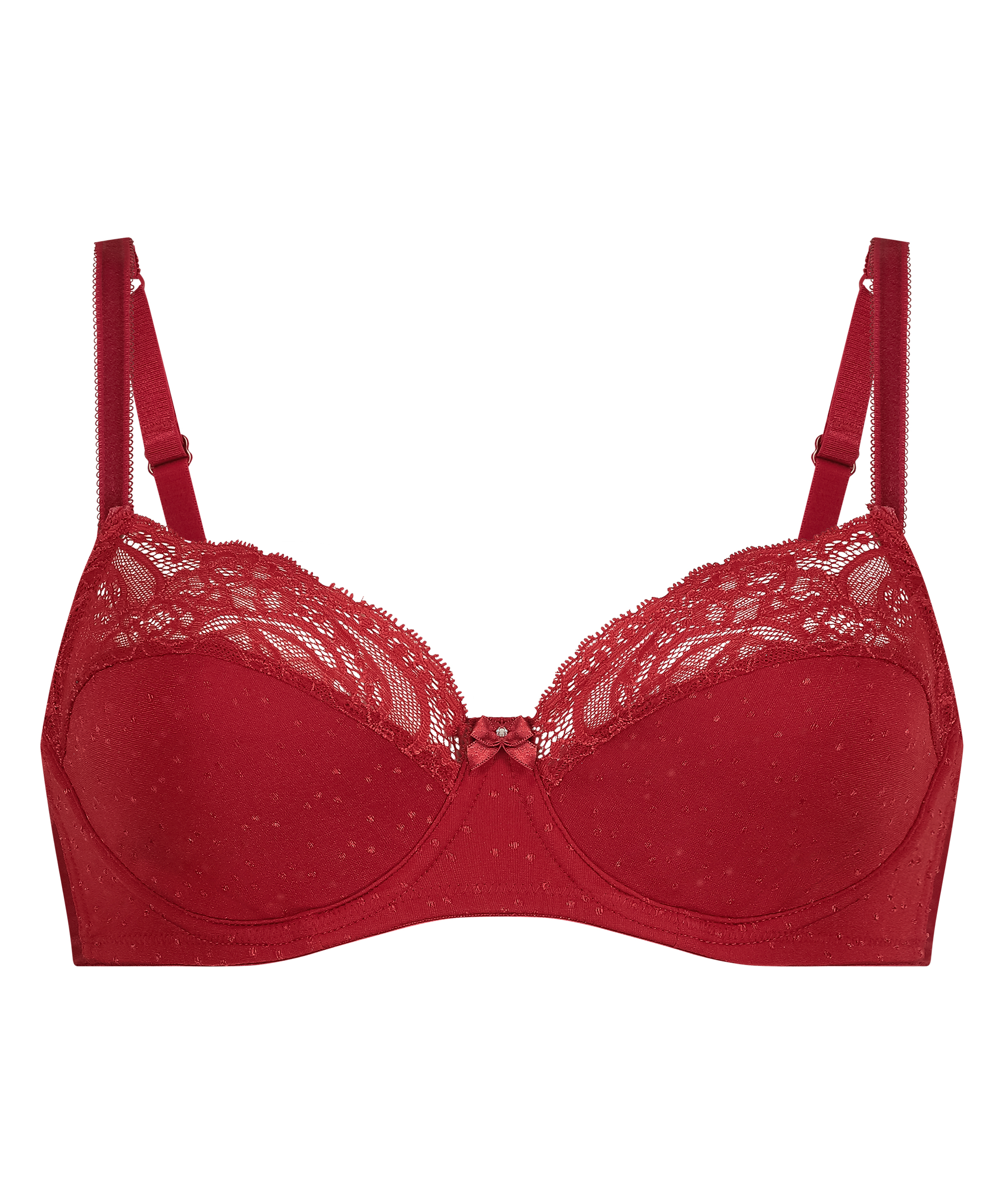 Soutien-gorge à armatures non-préformé Sophie, Rouge, main