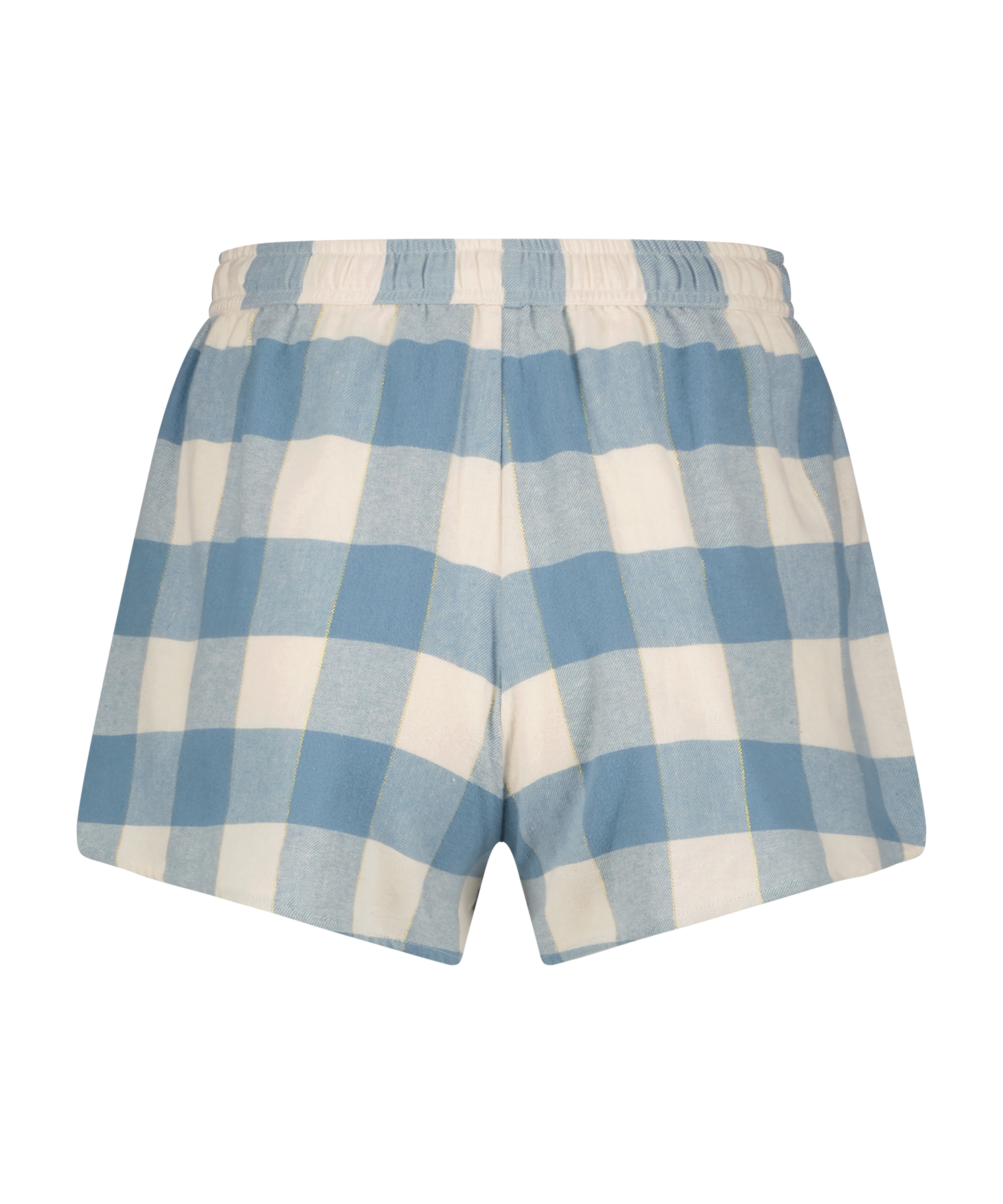 Short Twill Check, Bleu, main