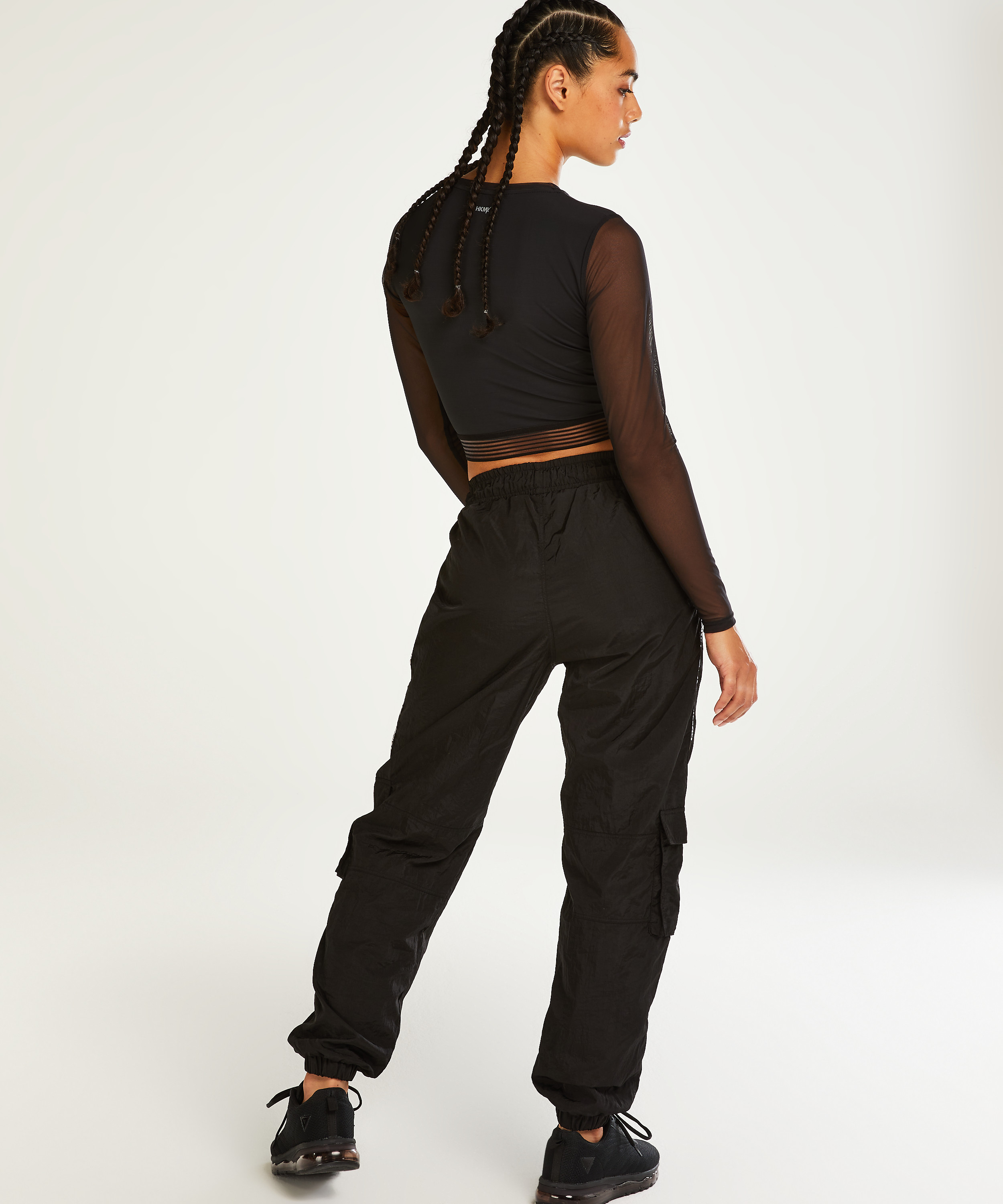 Haut crop-top HKMX, Noir, main