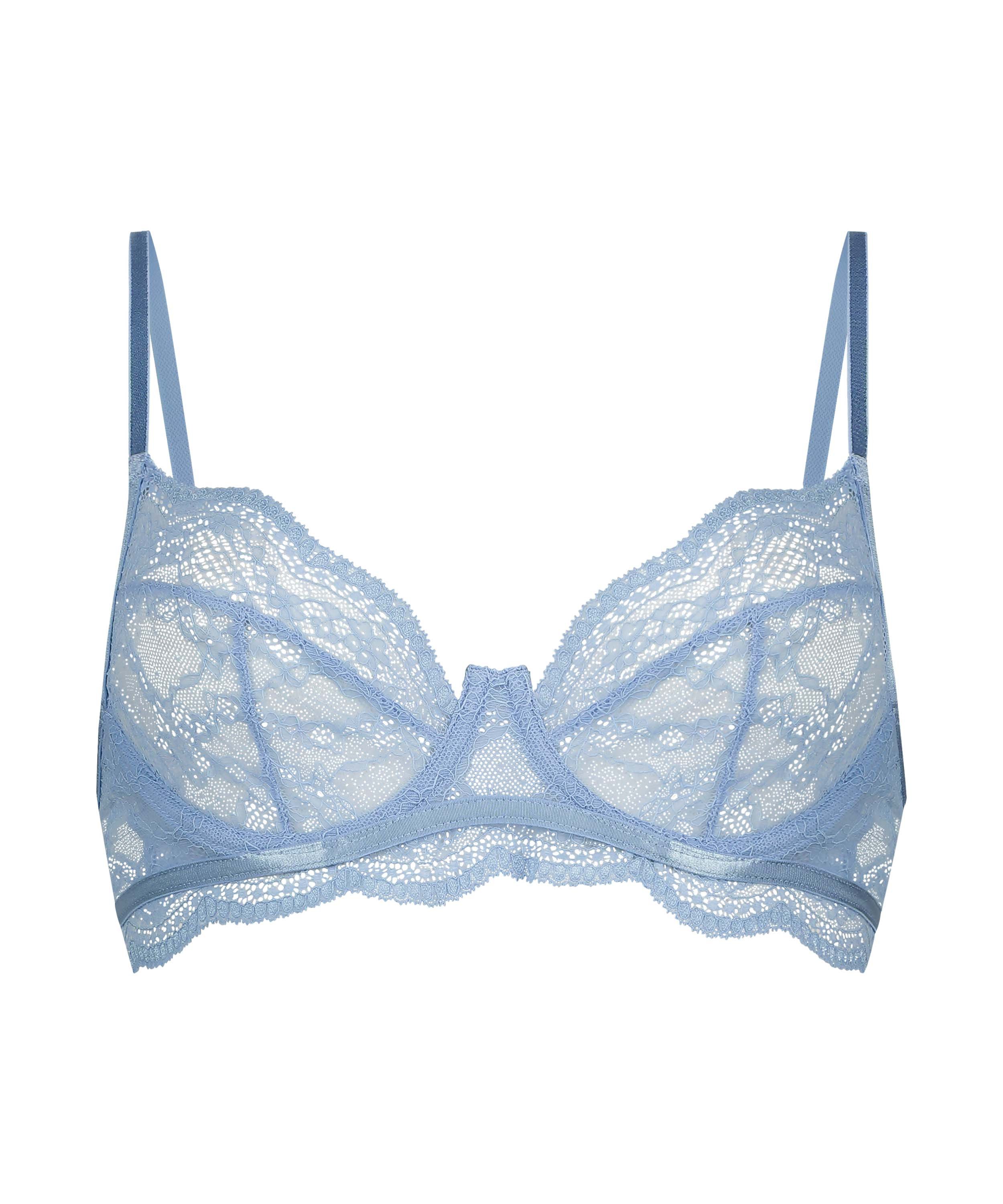 Soutien-gorge non-rembourr&eacute; &agrave; armatures Isabelle, Bleu, main