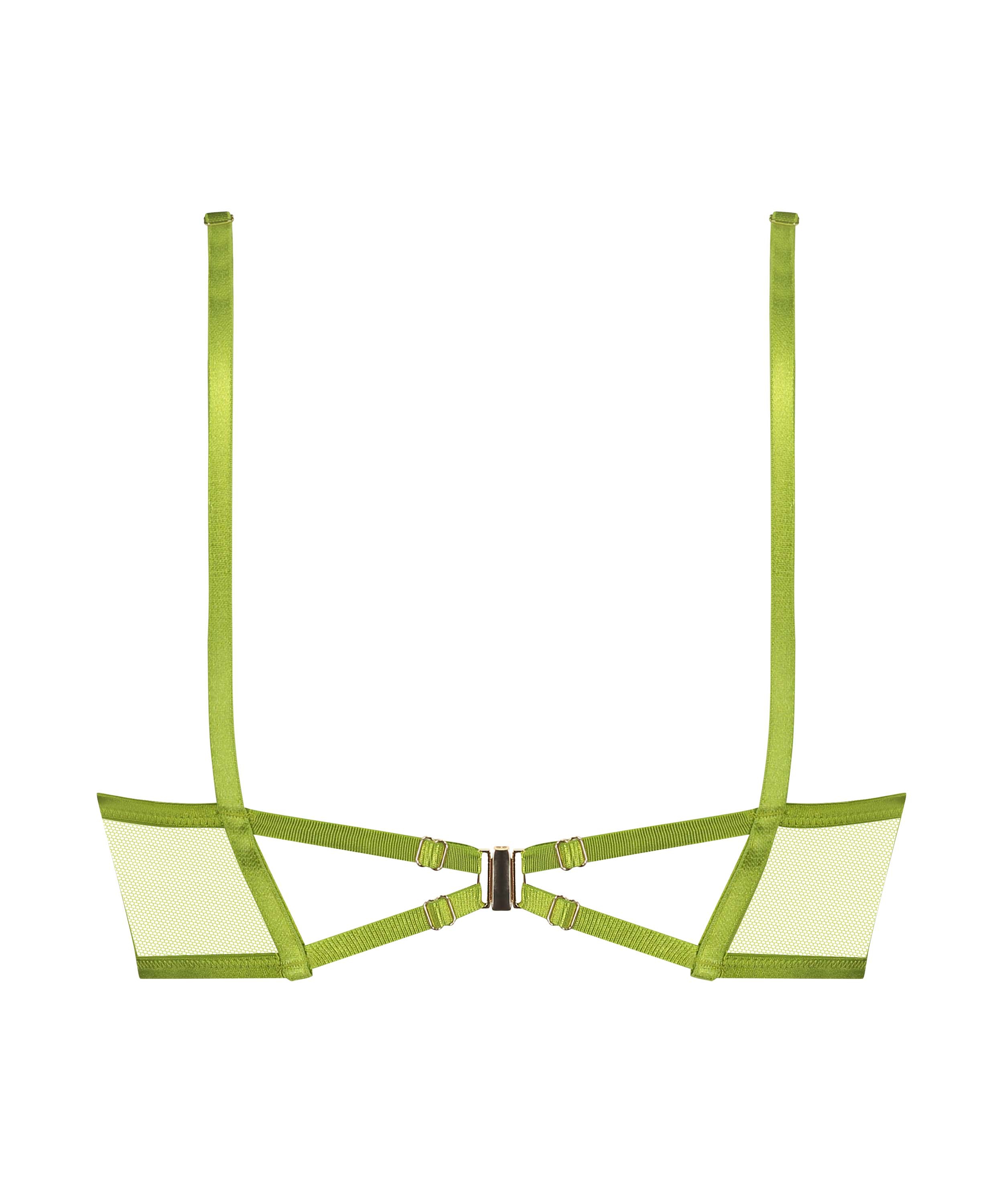 Soutien-gorge à armatures non-préformé longline Billie, Vert, main