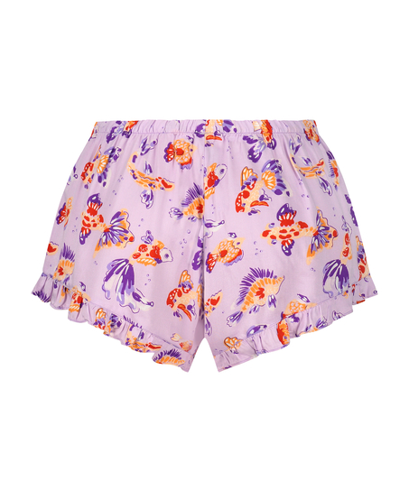 Short de pyjama Satin, Violet