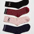 Coffret cadeau 4 paires de chaussettes, Rose