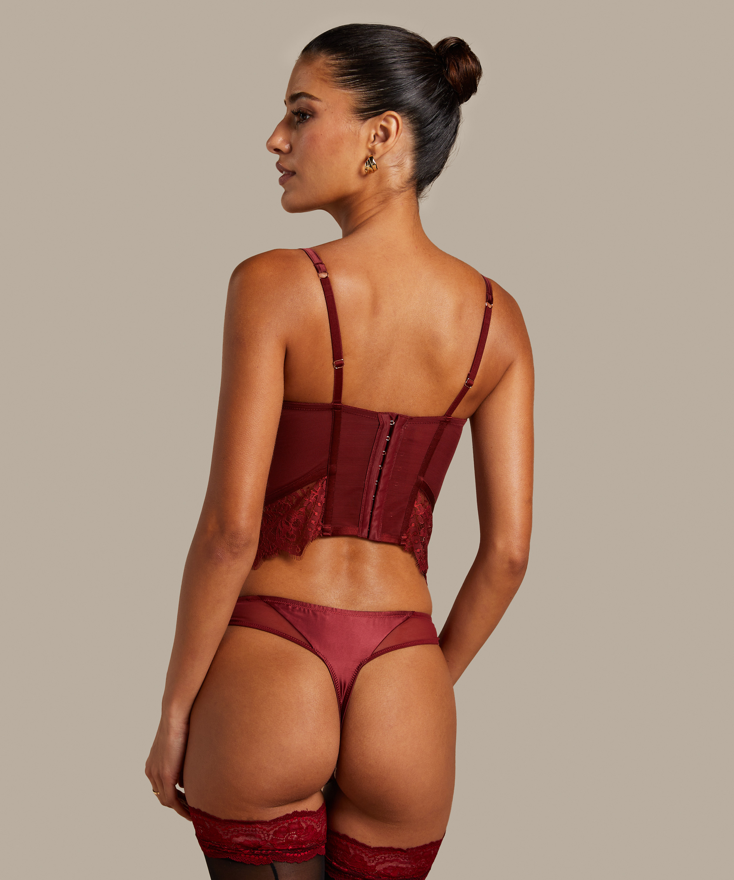 Bustier Zoe, Rouge, main
