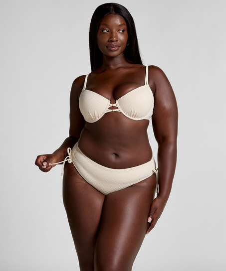 Crochet Bikini Top, Blanc