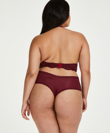 Slip brésilien en forme de V Vixen Curvy, Rouge