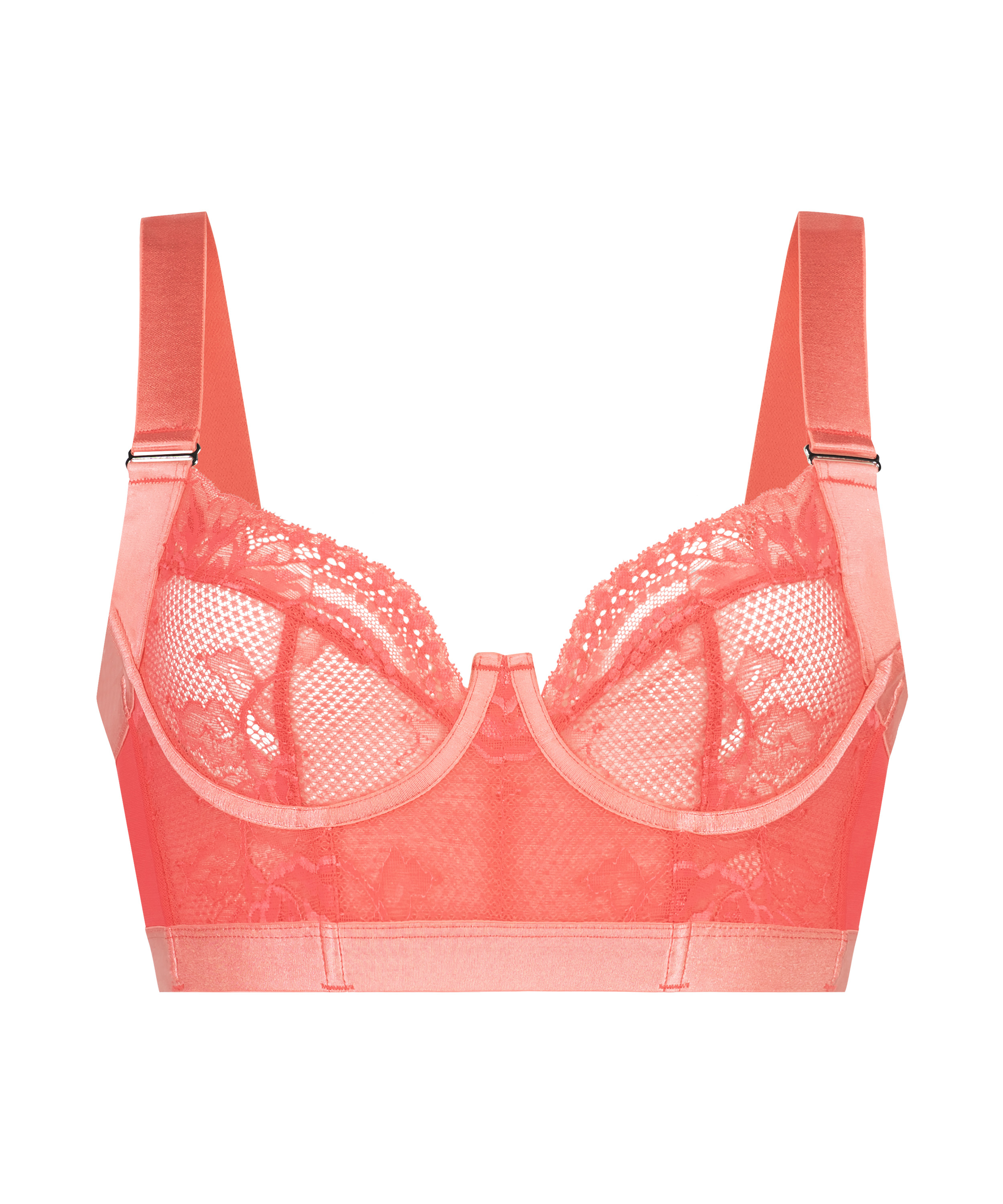 Soutien-gorge bustier non rembourré à armatures Hana, Rose, main
