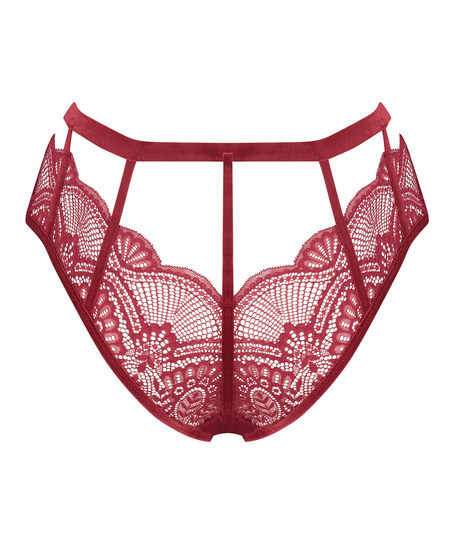Slip brésilien ouvert Blondie, Rouge