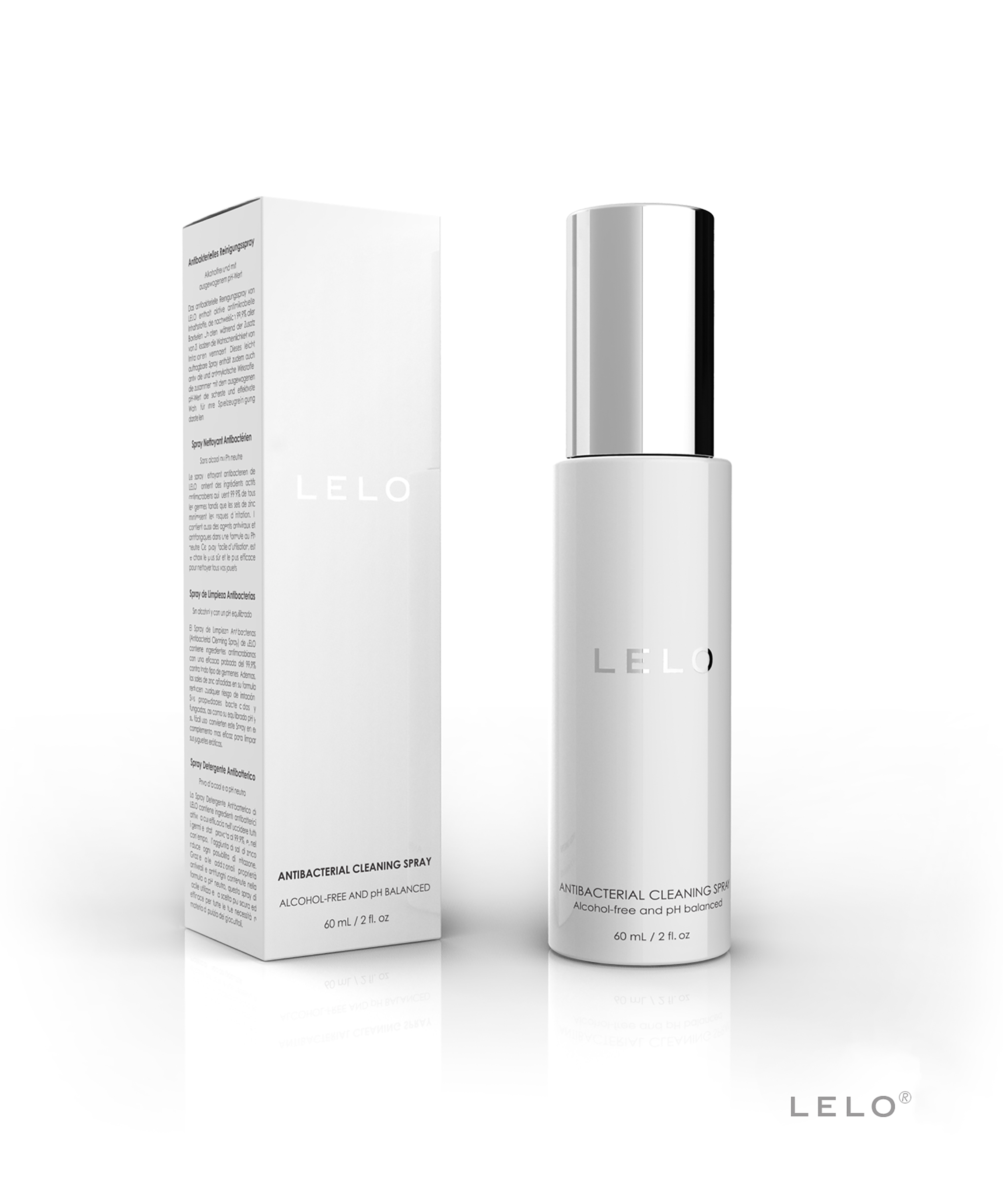 LELO Premium Cleaning Spray 60 ML, Noir, main