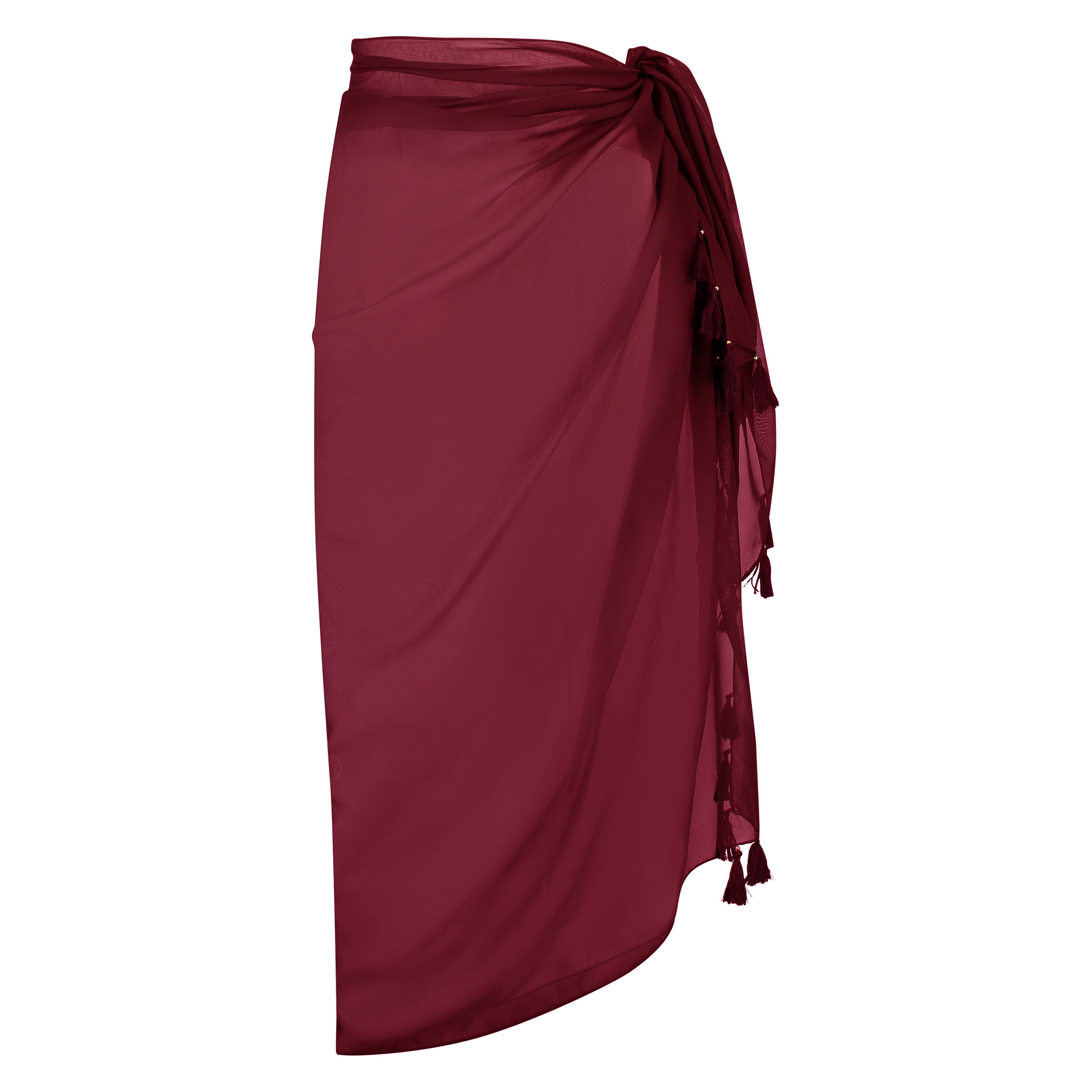 Paréo chiffon, Rouge, main