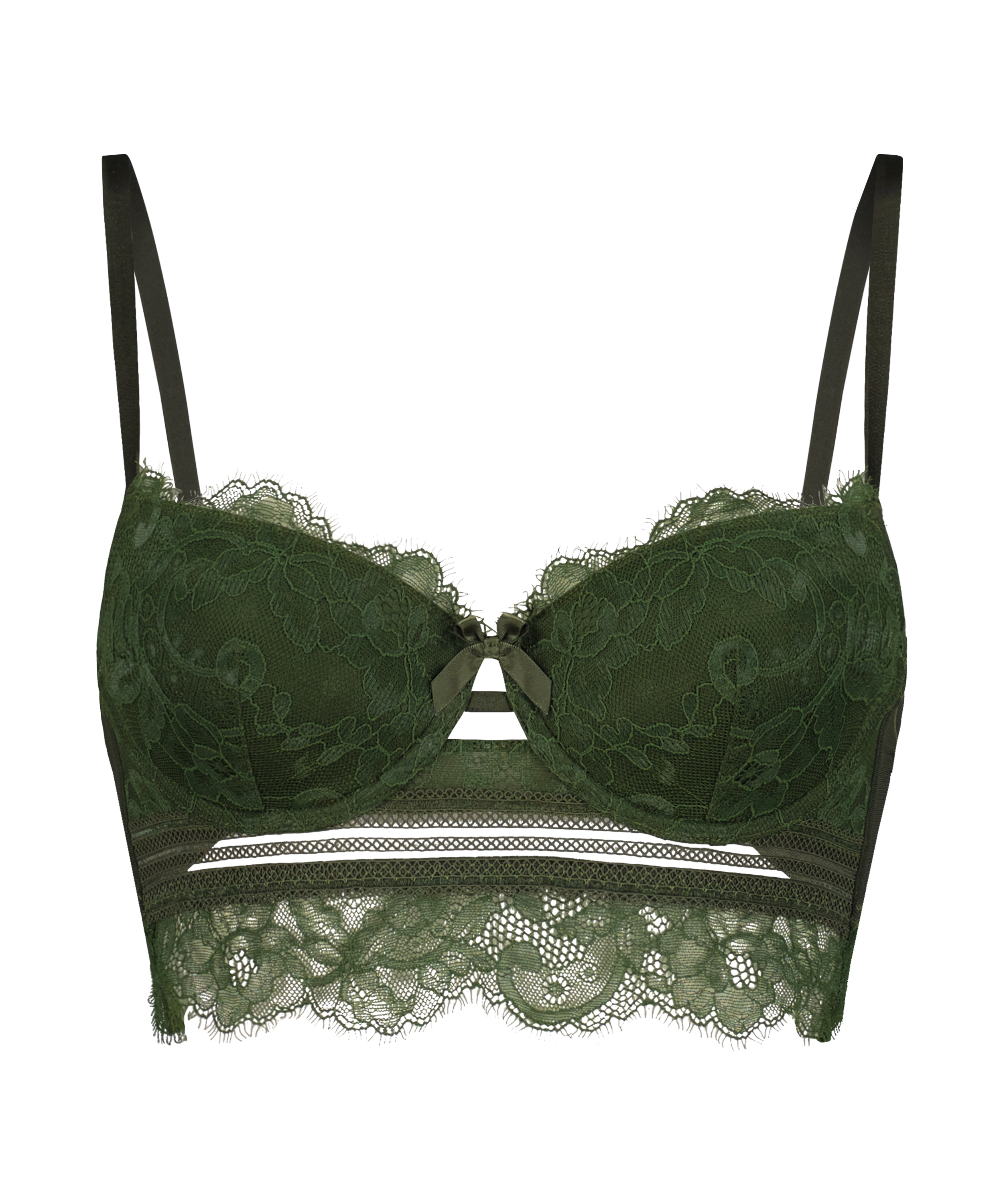 Soutien-gorge bustier à armatures préformé Saffron, Vert, main