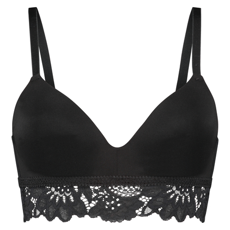 Soutien-gorge push-up préformé sans armatures Evey, Noir