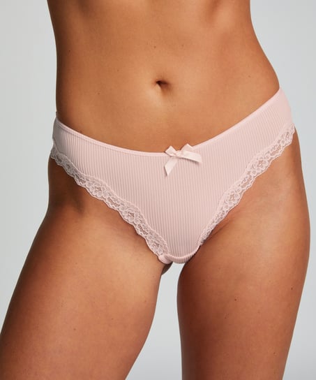 Slip br&eacute;silien Lola, Rose