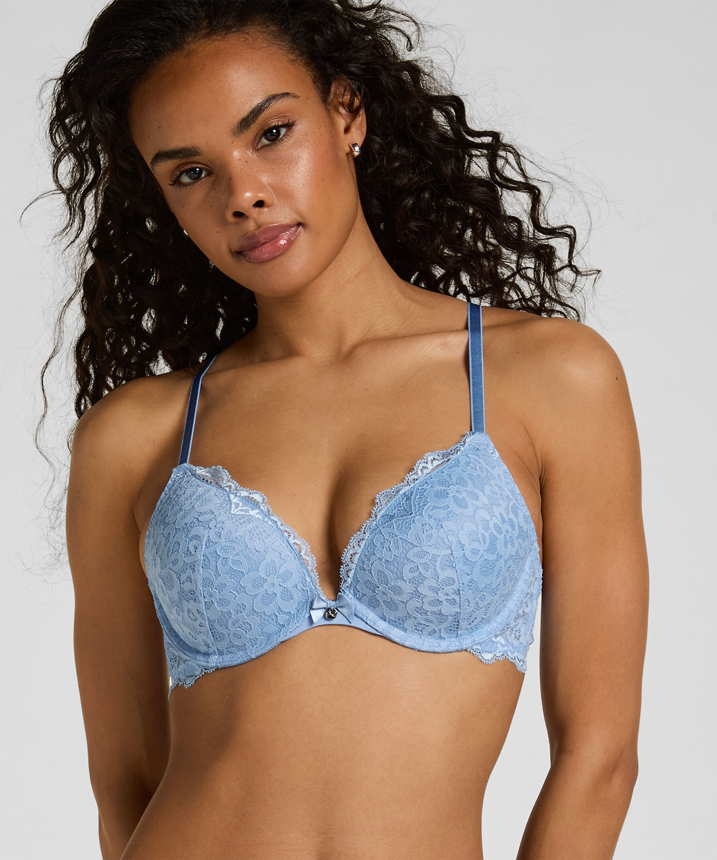 Soutien-gorge à armatures préformé push-up Marine, Bleu