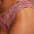 Slip brésilien taille haute Cecile, Rose