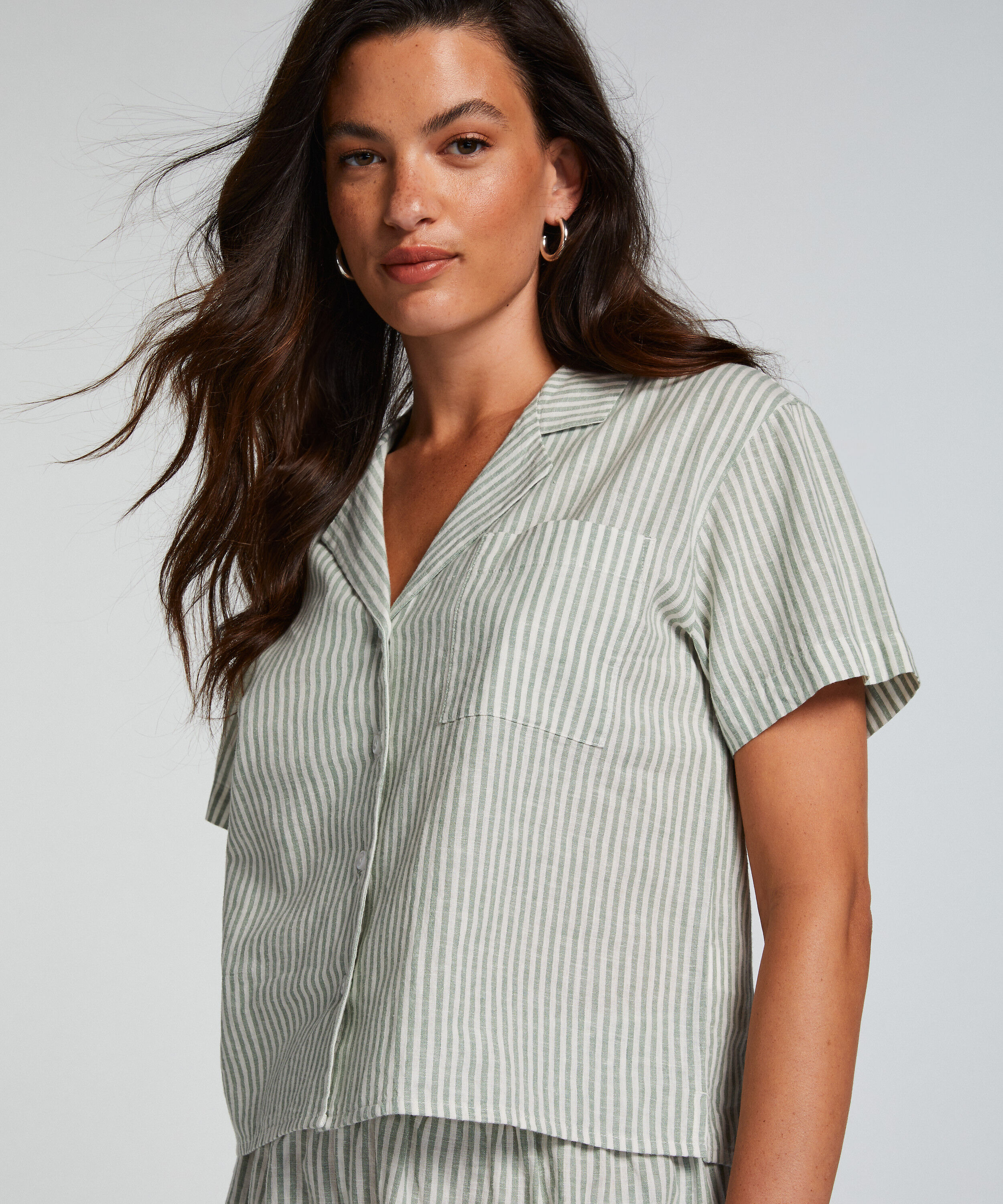 Haut de pyjama Läinen, Vert