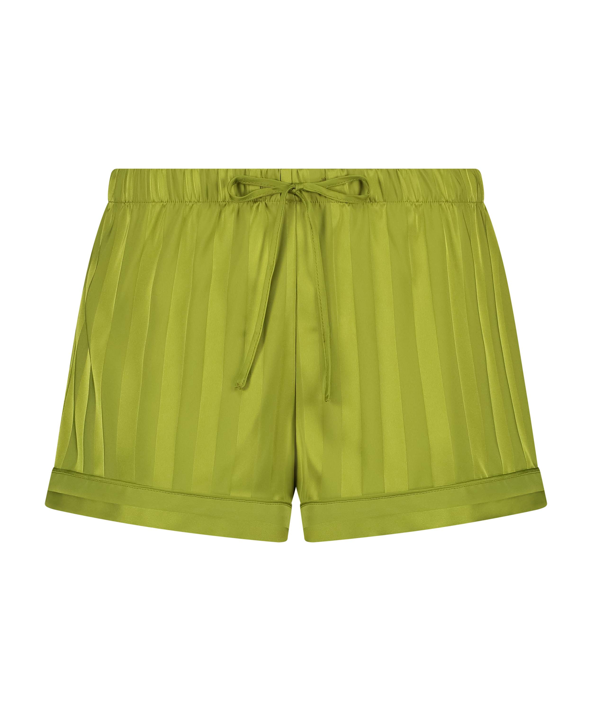 Short de pyjama Satin, Vert, main