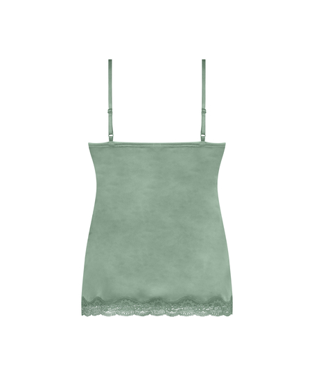 Camisole velours Dentelle, Vert