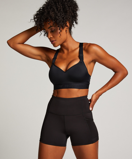 HKMX Short taille haute Oh My Squat, Noir