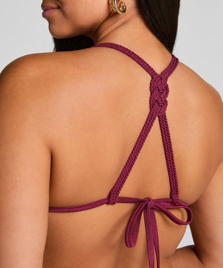 Haut de bikini triangle Marrakech, Rouge