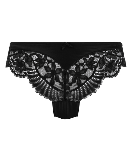 Culotte brésilienne Poppy, Noir