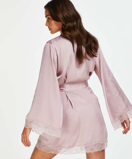 Petite Kimono Satin Meili, Rose