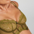 Soutien-gorge à armatures préformé longline Amelie, Vert