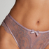 Slip brésilien taille haute Meghan, Violet