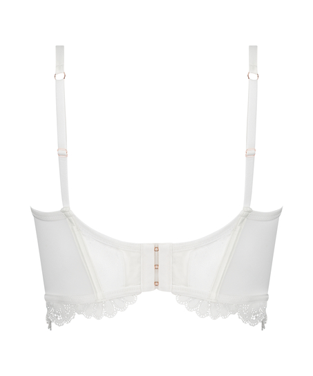 Soutien-gorge non-rembourré à armatures préformé longline Jamie, Blanc