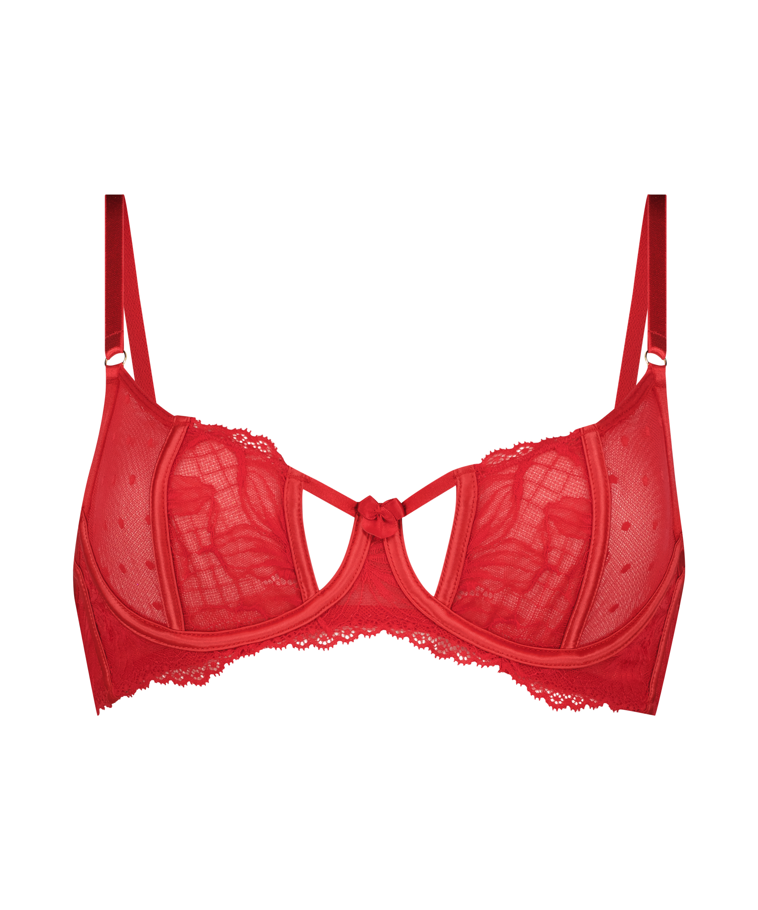 Soutien-gorge à armatures non préformé Lulu, Rouge, main