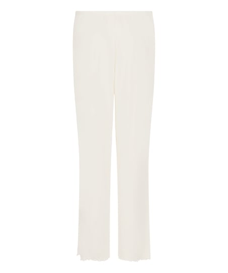 Pyjama Pant Loose Pointelle, Blanc