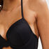 Haut de bikini &agrave; armatures &agrave; effet push-up pr&eacute;form&eacute; Scallop Goddess Taille A - E, Noir