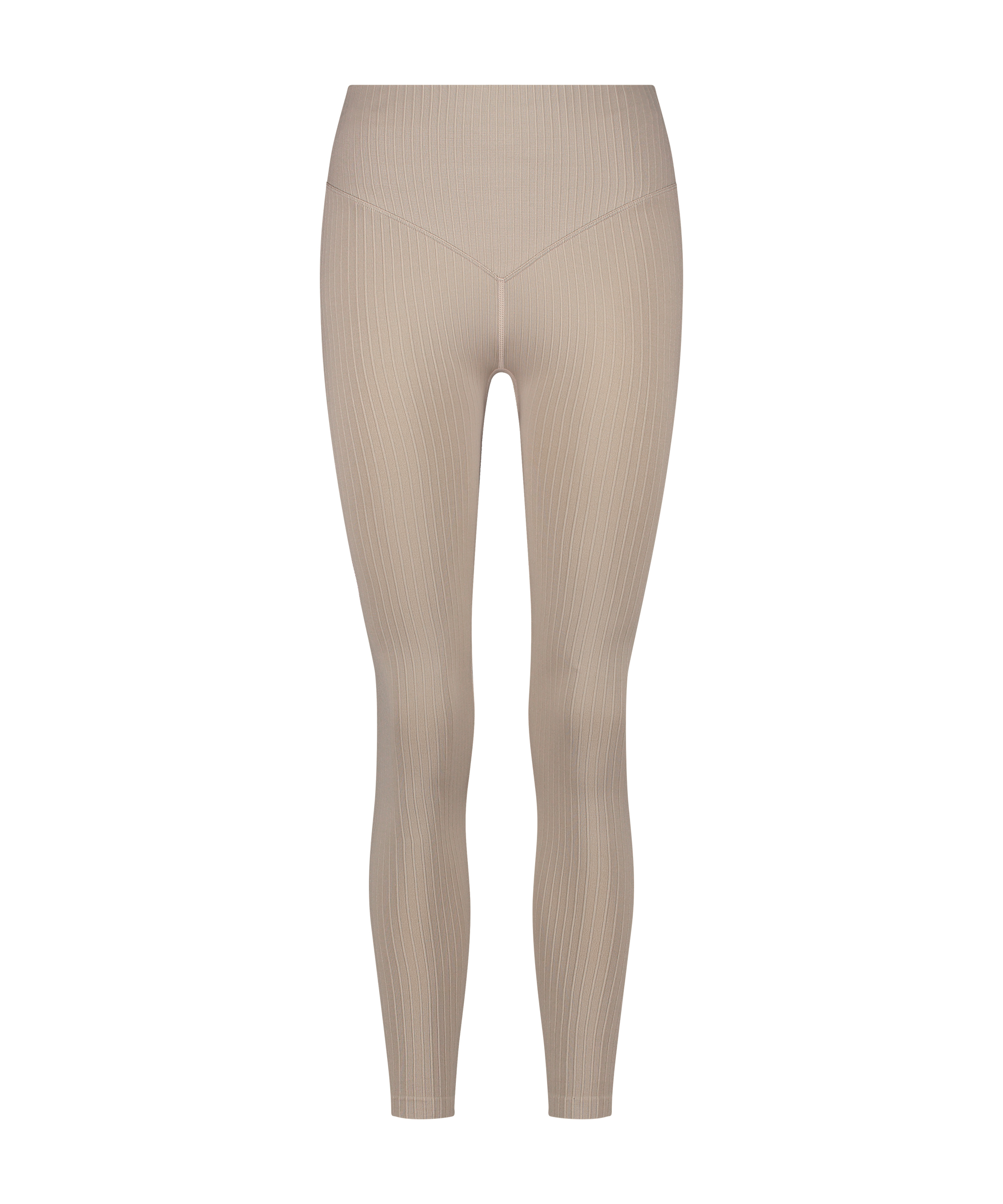 Legging de sport sans coutures taille haute HKMX, Beige, main