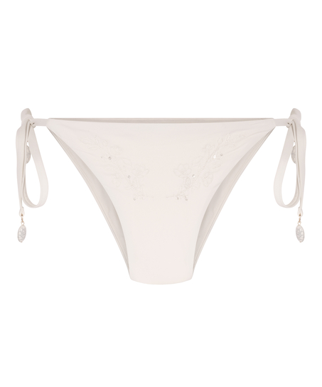 Bas de bikini Giselle Cheeky, Blanc
