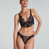 Soutien-gorge à armatures longline push-up préformé Daphne, Noir