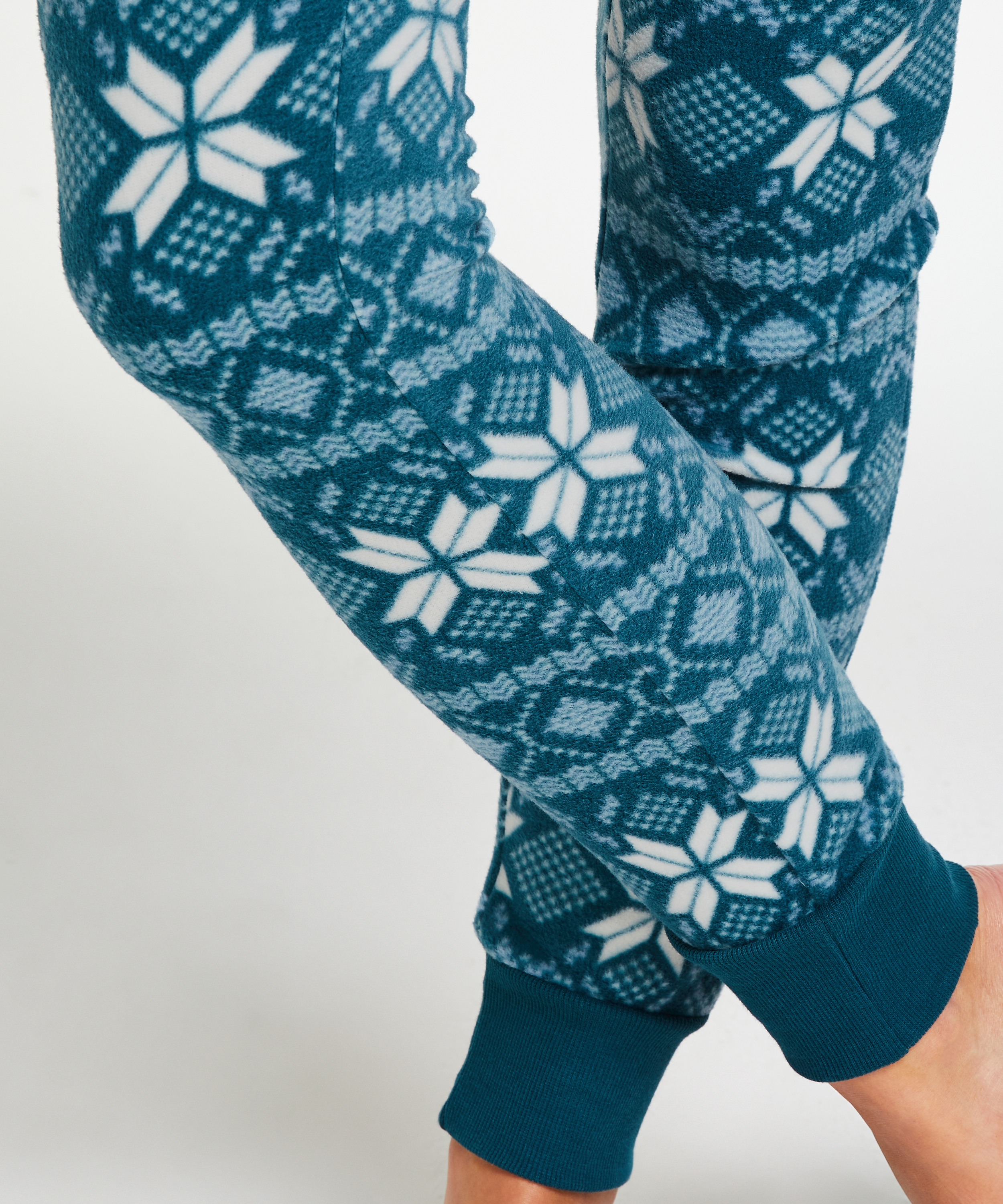 leggings en micro-polaire, Bleu, main