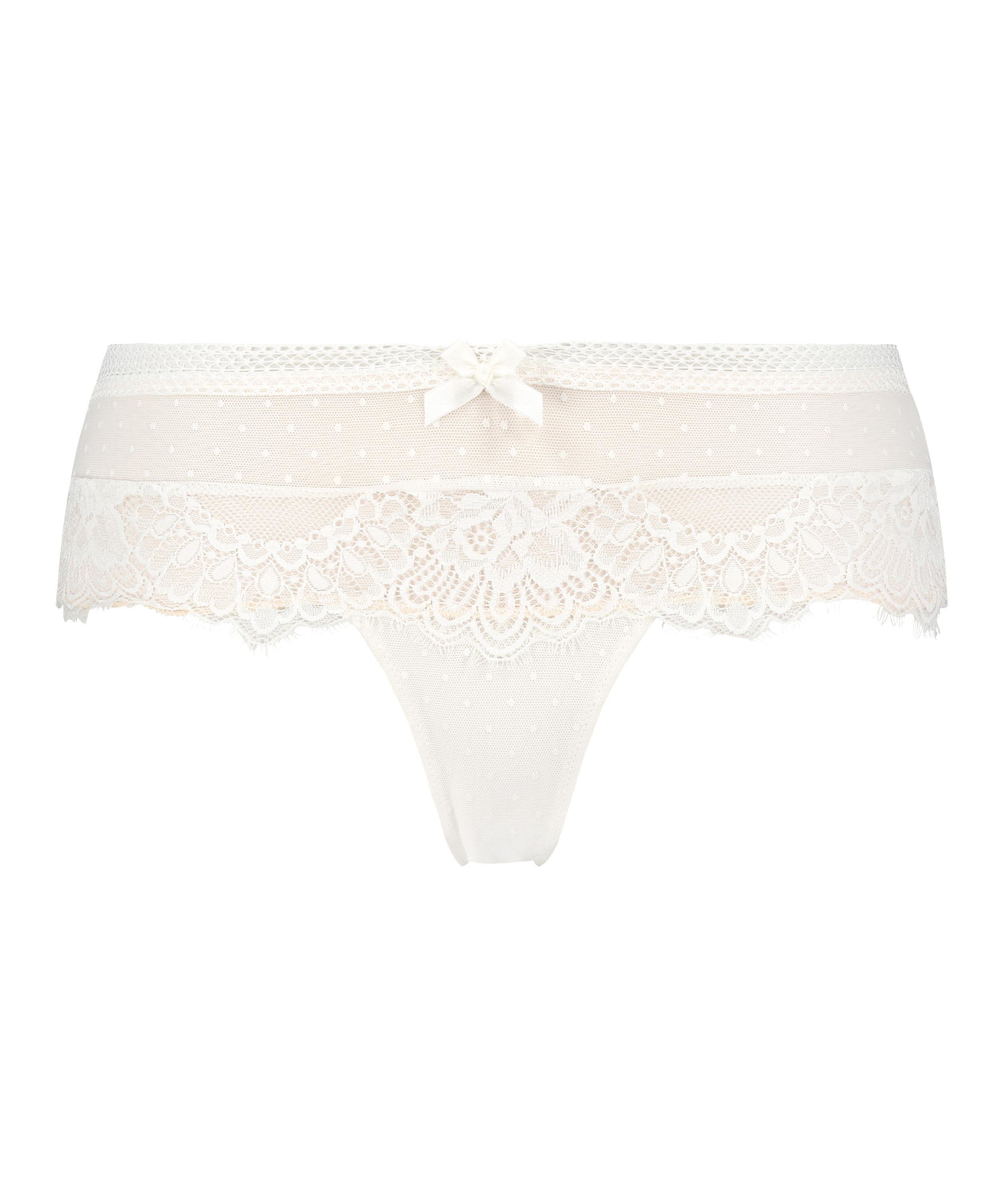 Boxer string Bessie, Blanc, main
