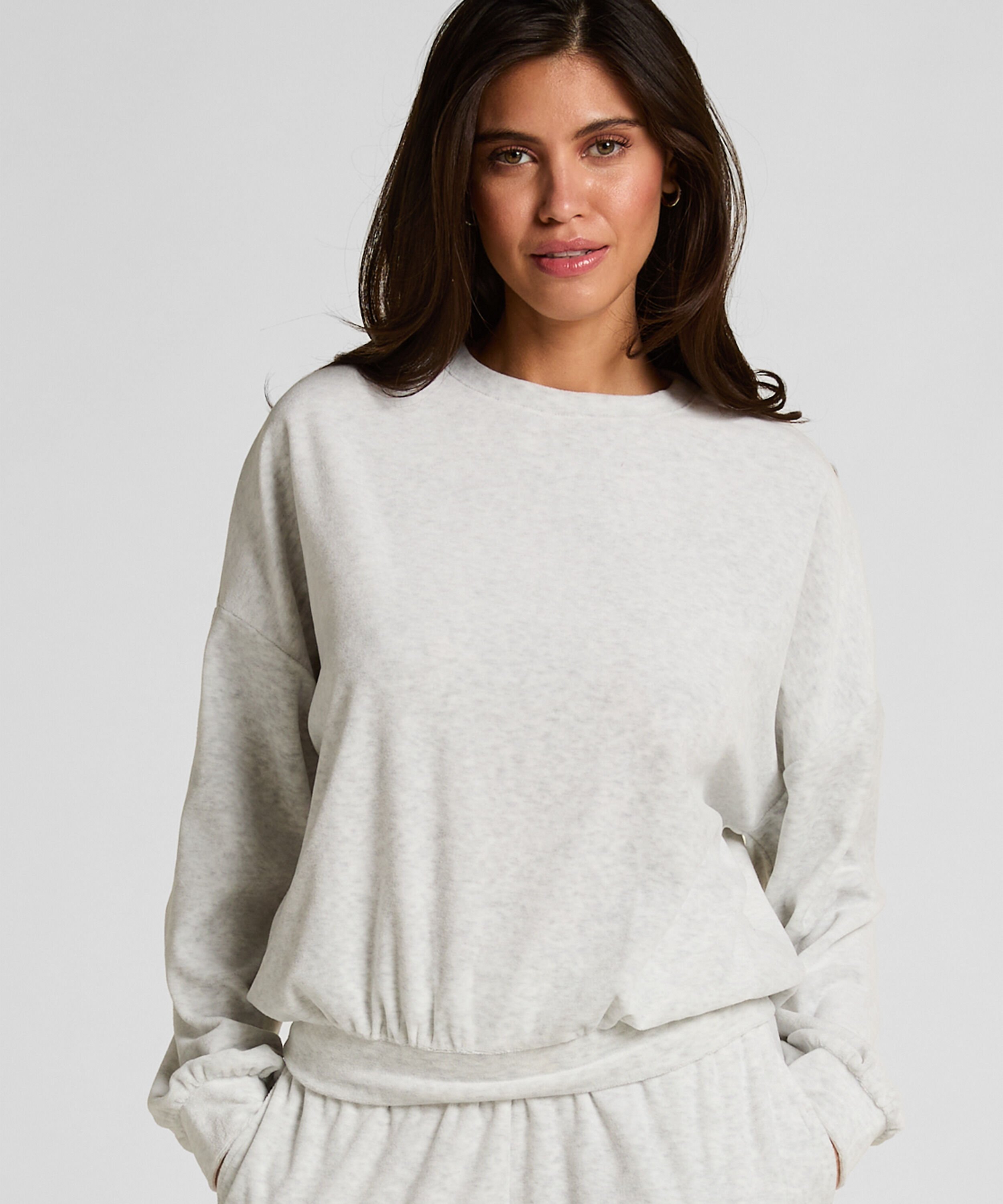 Haut en velours, Gris