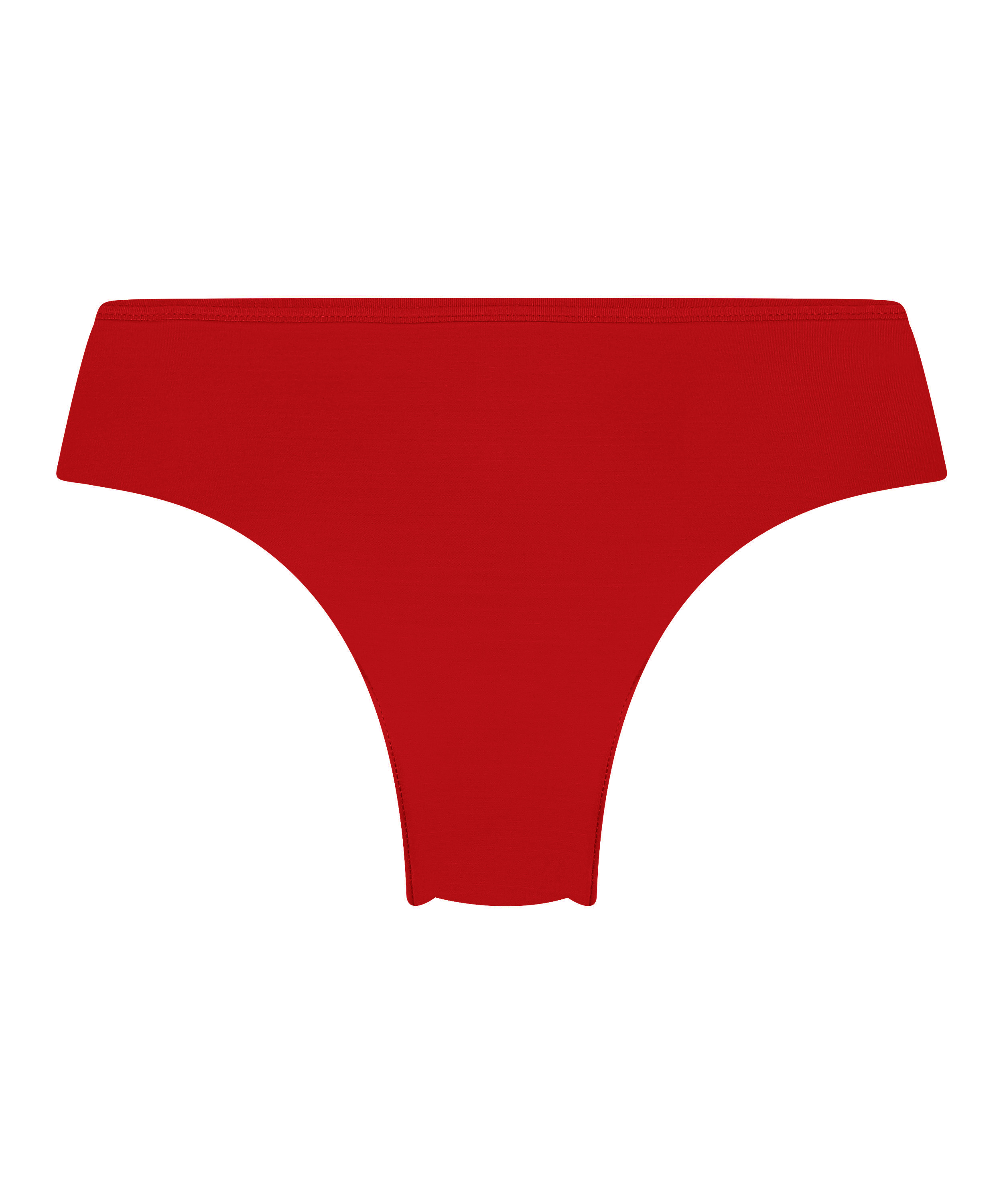 Slip brésilien Invisible Lace Back, Rouge, main