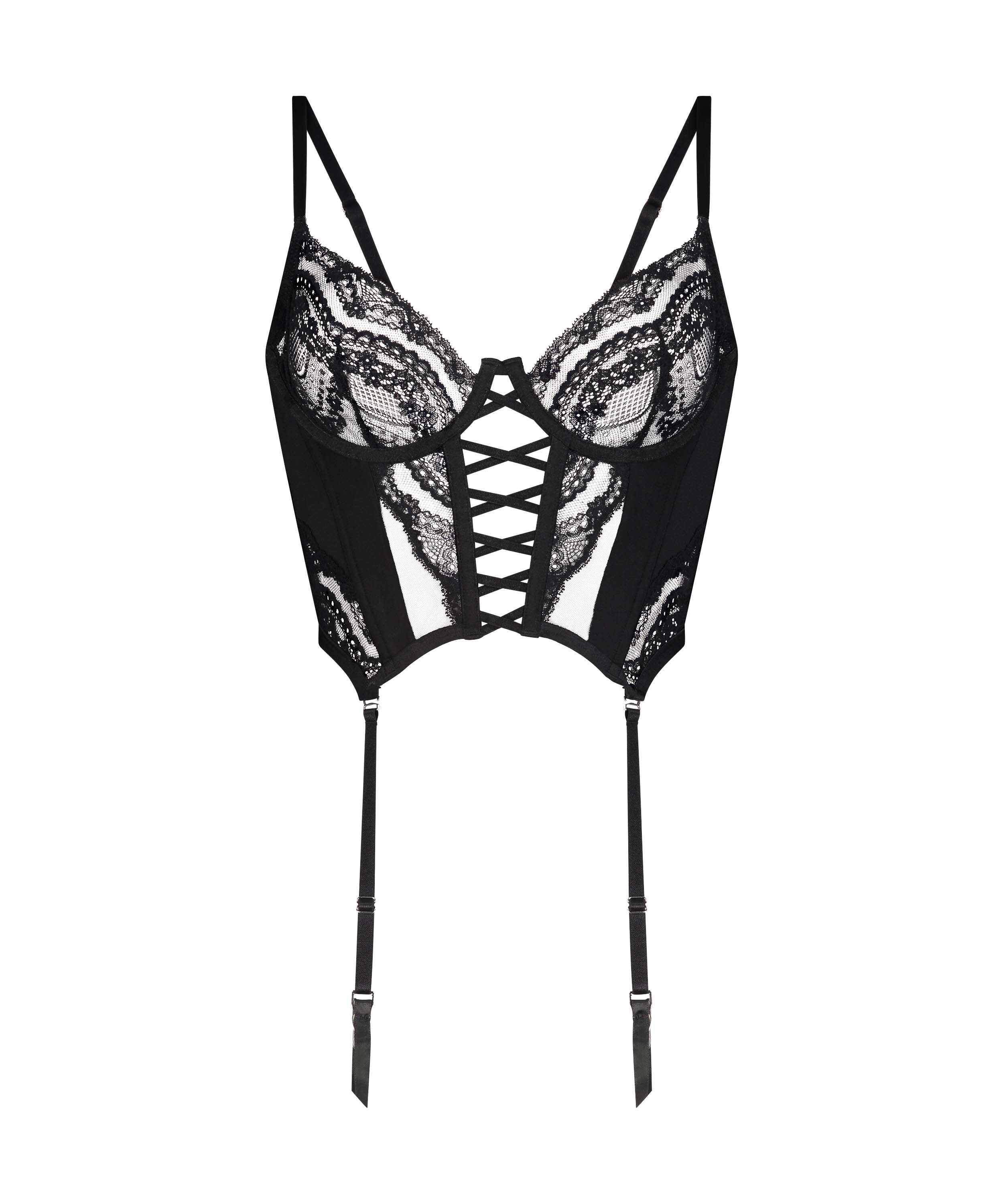 Bustier Selina, Noir, main