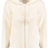 Jacket Ressy cardigown fleece, Blanc